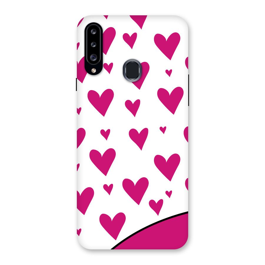 Romantic Couples with Hearts Back Case for Samsung Galaxy A20s