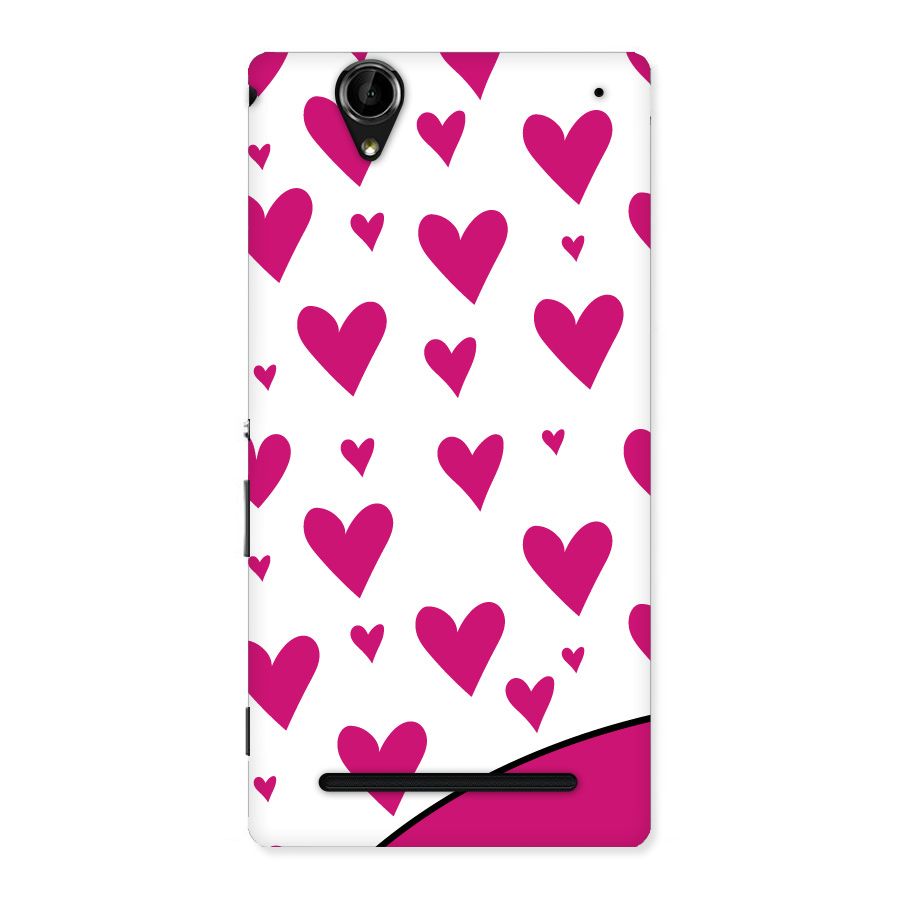 Romantic Couples with Hearts Back Case for Sony Xperia T2