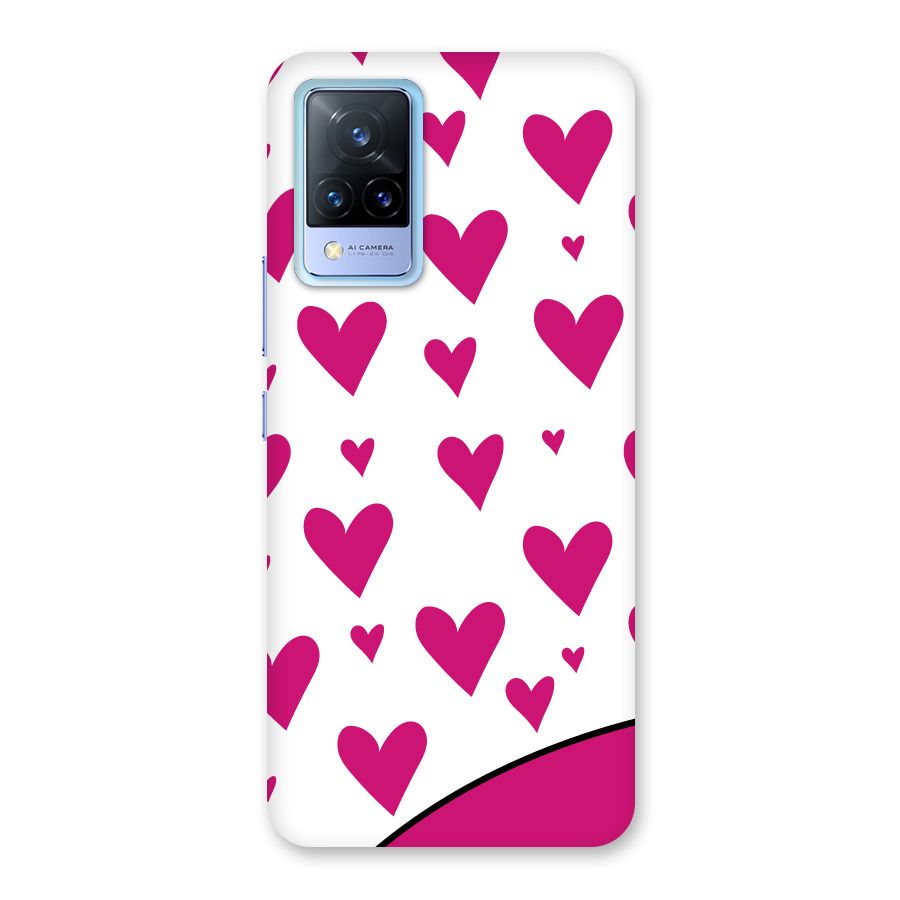 Romantic Couples with Hearts Back Case for Vivo V21 5G