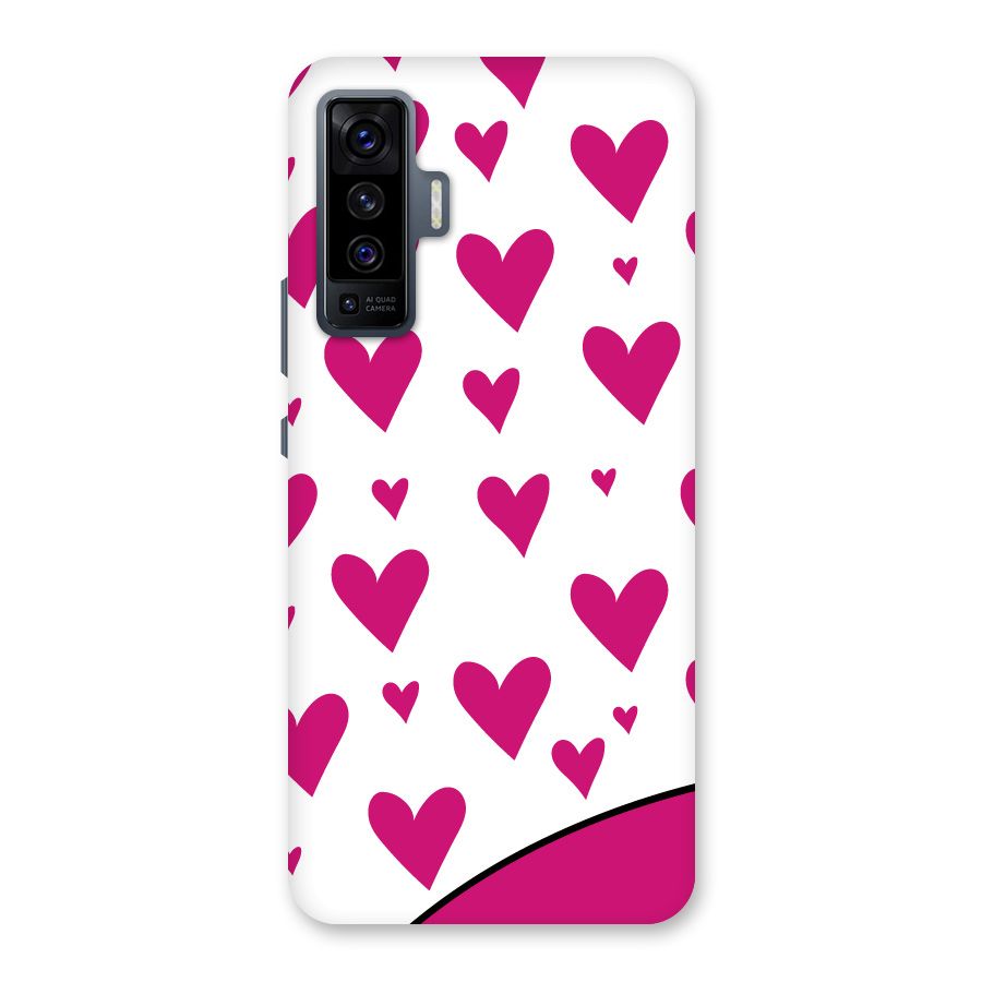 Romantic Couples with Hearts Back Case for Vivo X50