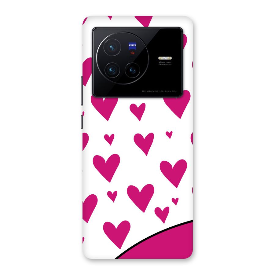 Romantic Couples with Hearts Back Case for Vivo X80