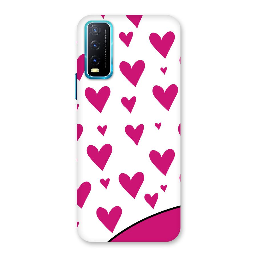 Romantic Couples with Hearts Back Case for Vivo Y20G