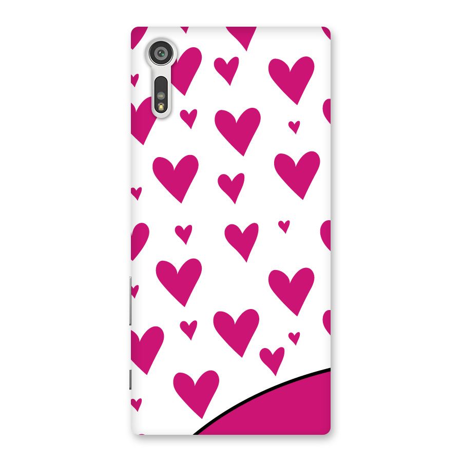 Romantic Couples with Hearts Back Case for Xperia XZ