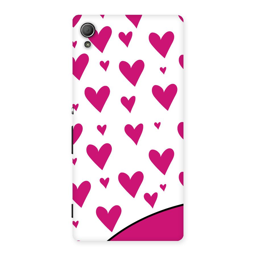 Romantic Couples with Hearts Back Case for Xperia Z3 Plus