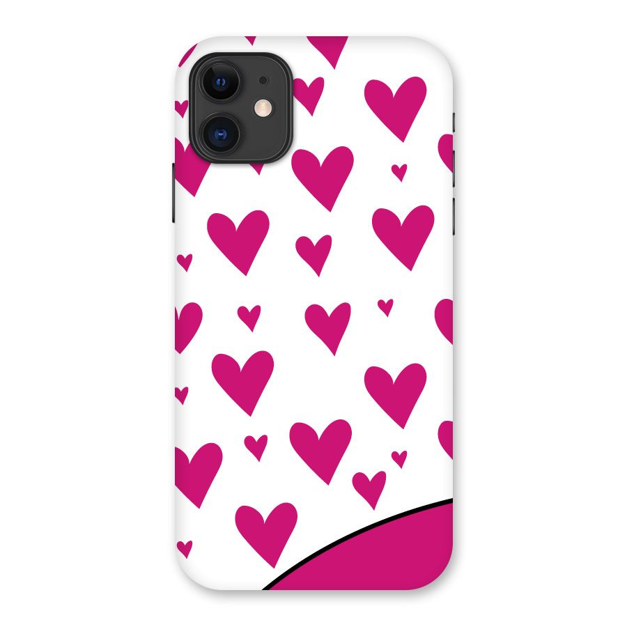 Romantic Couples with Hearts Back Case for iPhone 11