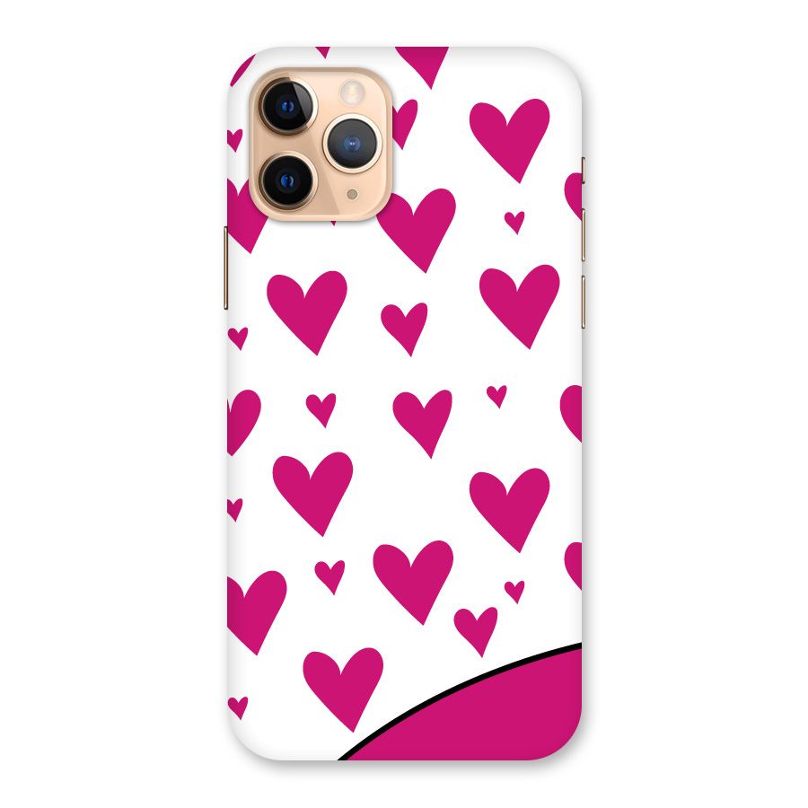 Romantic Couples with Hearts Back Case for iPhone 11 Pro
