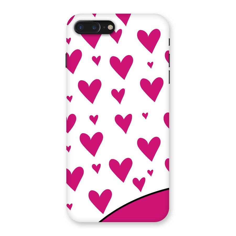 Romantic Couples with Hearts Back Case for iPhone 7 Plus