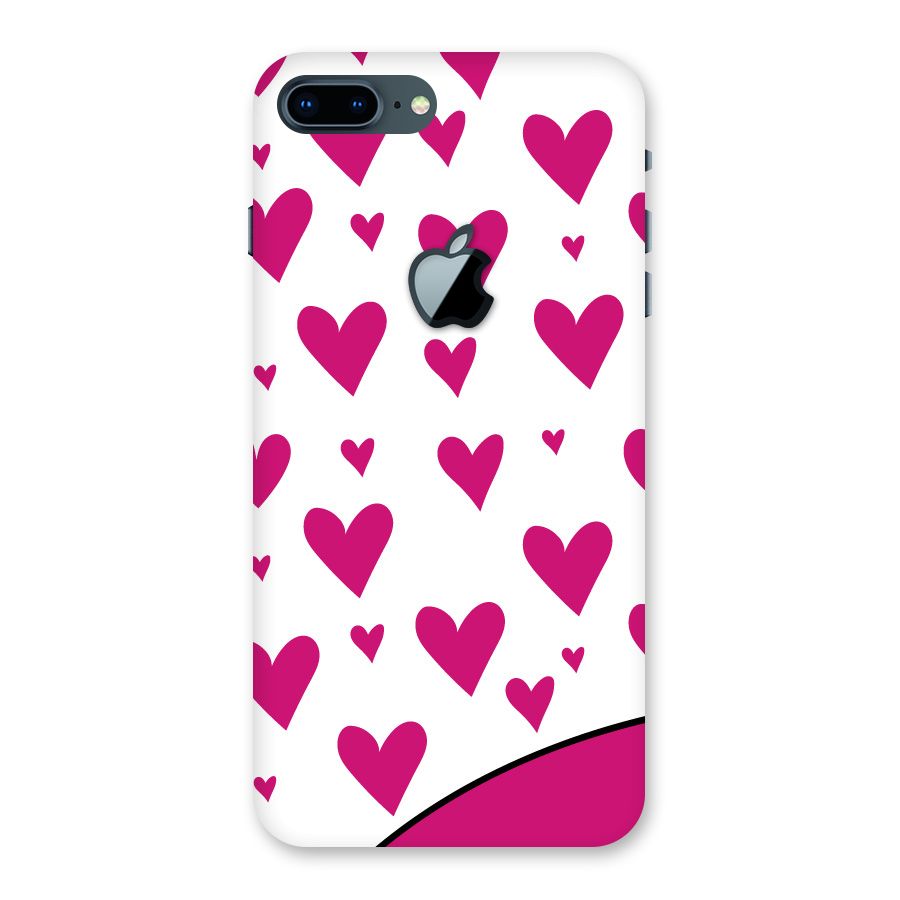 Romantic Couples with Hearts Back Case for iPhone 7 Plus Apple Cut