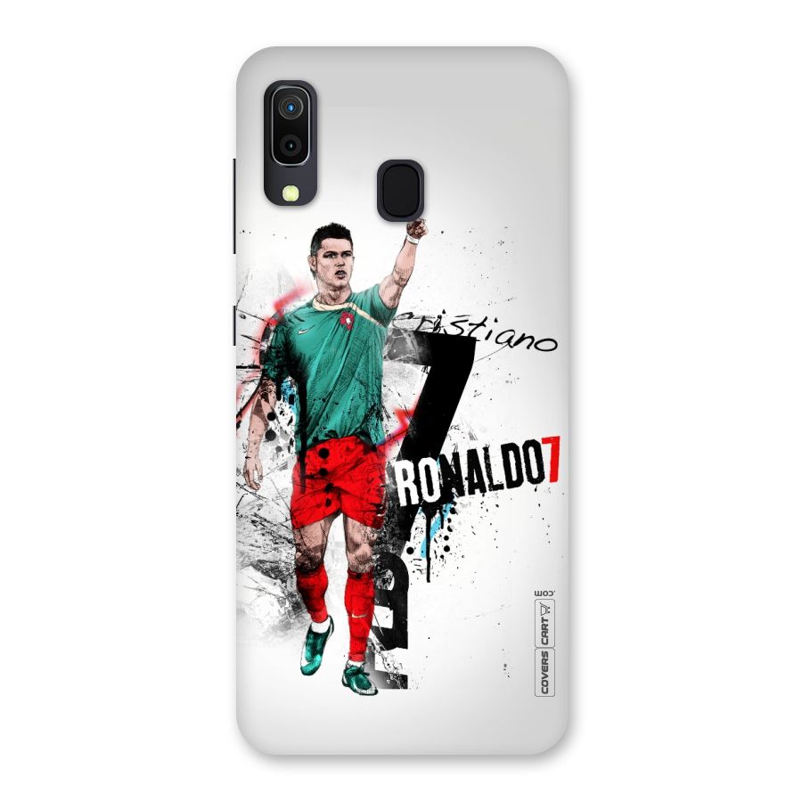 Ronaldo In Portugal Jersey Back Case for Galaxy A30