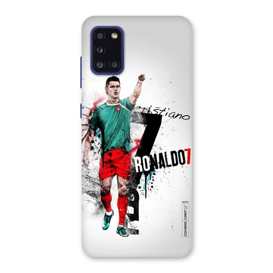 Ronaldo In Portugal Jersey Back Case for Galaxy A31