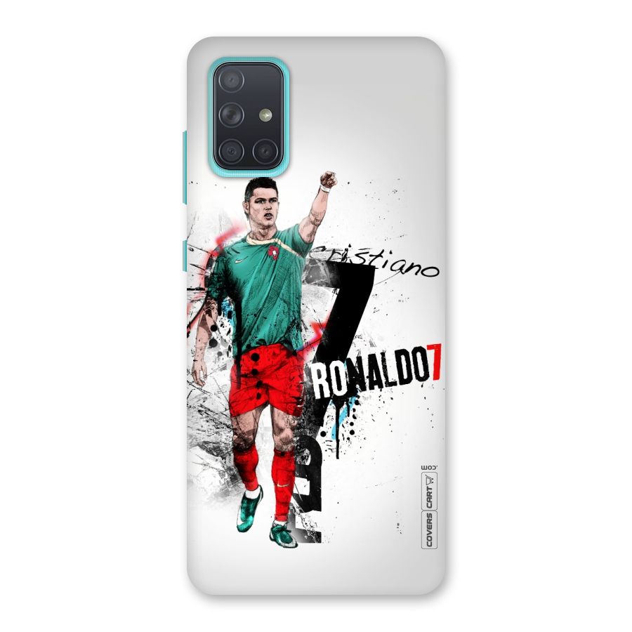 Ronaldo In Portugal Jersey Back Case for Galaxy A71