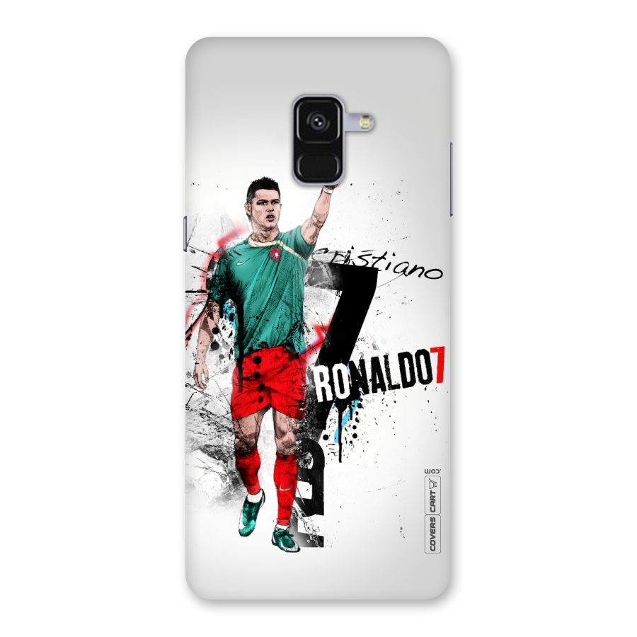 Ronaldo In Portugal Jersey Back Case for Galaxy A8 Plus