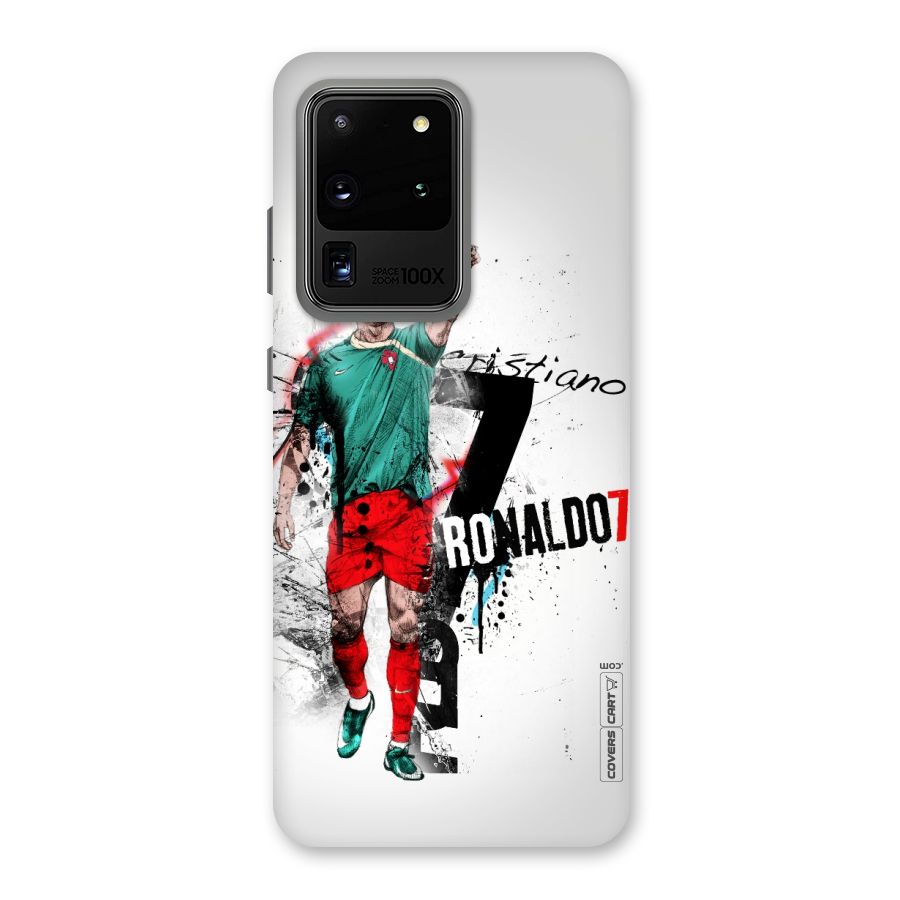 Ronaldo In Portugal Jersey Back Case for Galaxy S20 Ultra