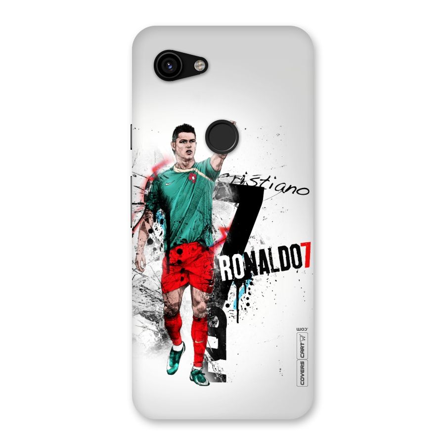Ronaldo In Portugal Jersey Back Case for Google Pixel 3a
