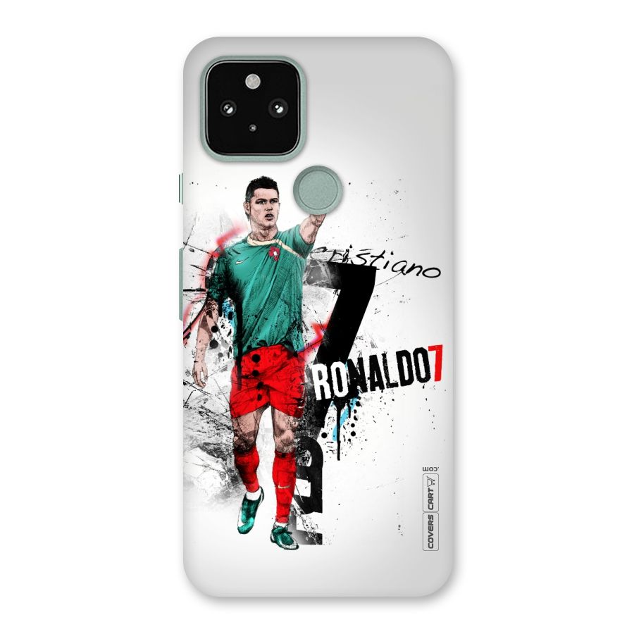 Ronaldo In Portugal Jersey Back Case for Google Pixel 5