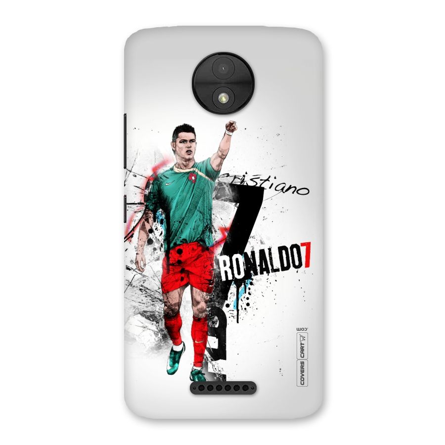 Ronaldo In Portugal Jersey Back Case for Moto C