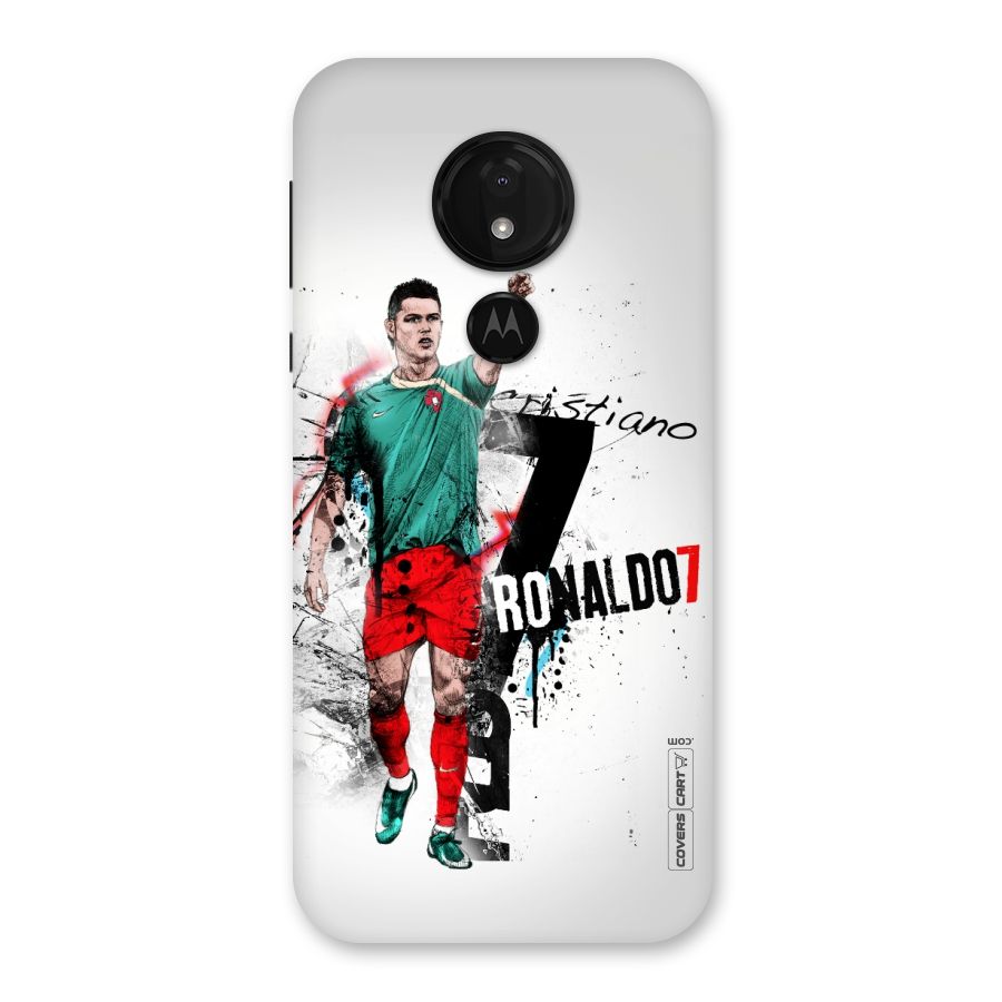 Ronaldo In Portugal Jersey Back Case for Moto G7 Power