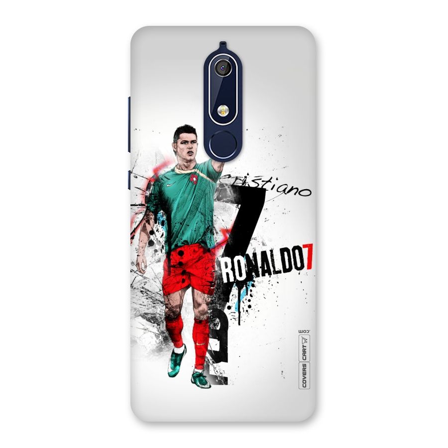 Ronaldo In Portugal Jersey Back Case for Nokia 5.1