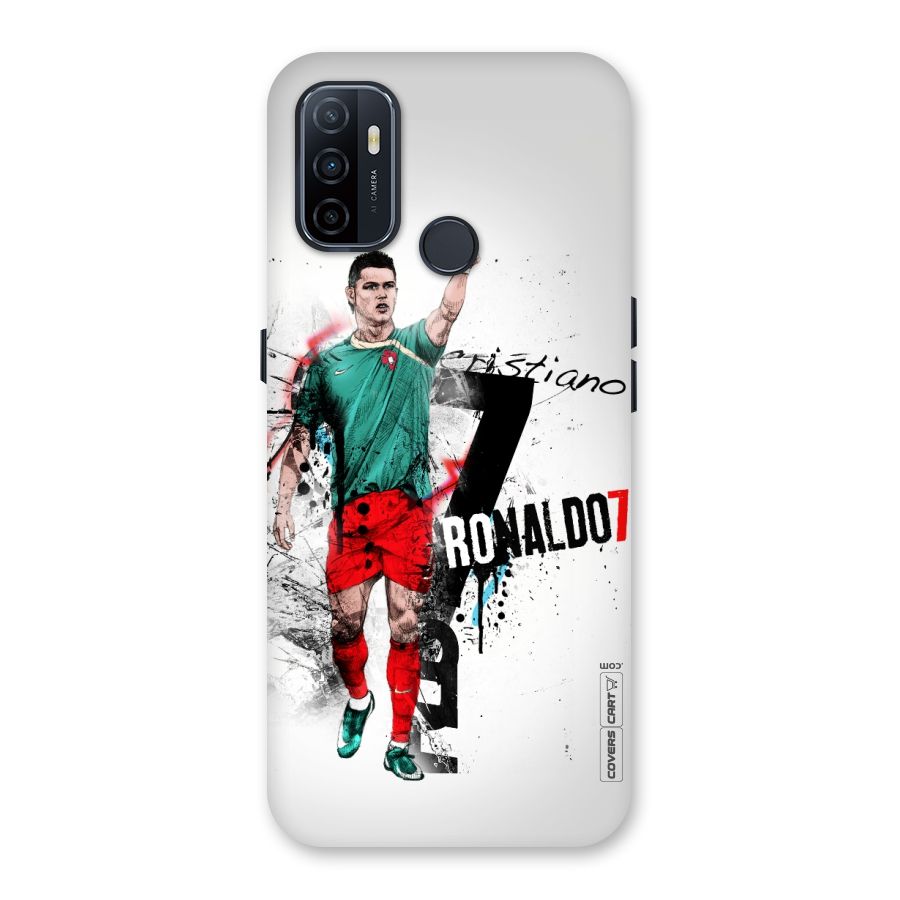 Ronaldo In Portugal Jersey Back Case for Oppo A32