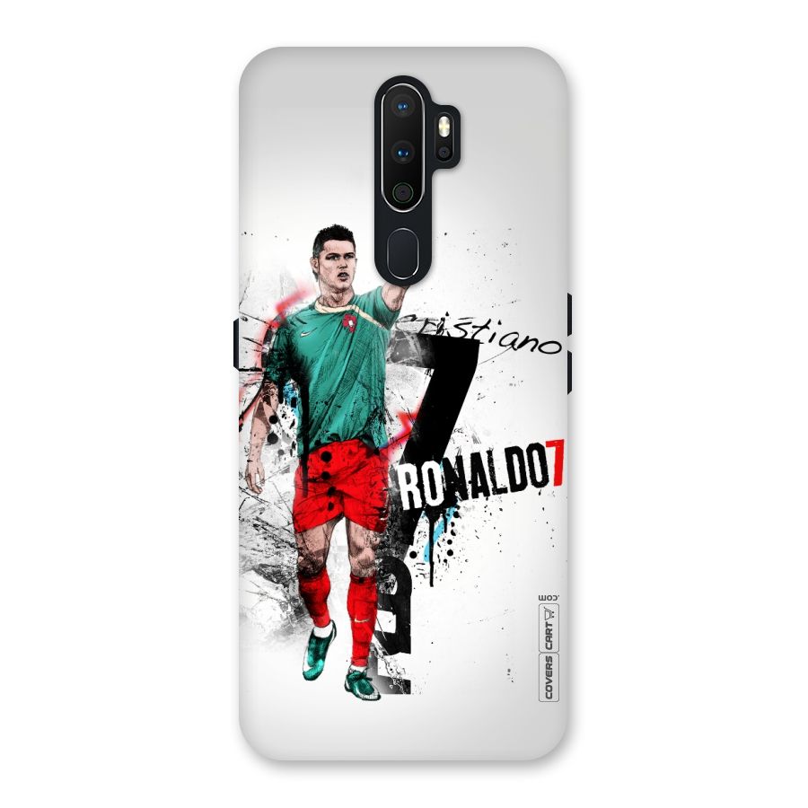 Ronaldo In Portugal Jersey Back Case for Oppo A5 (2020)