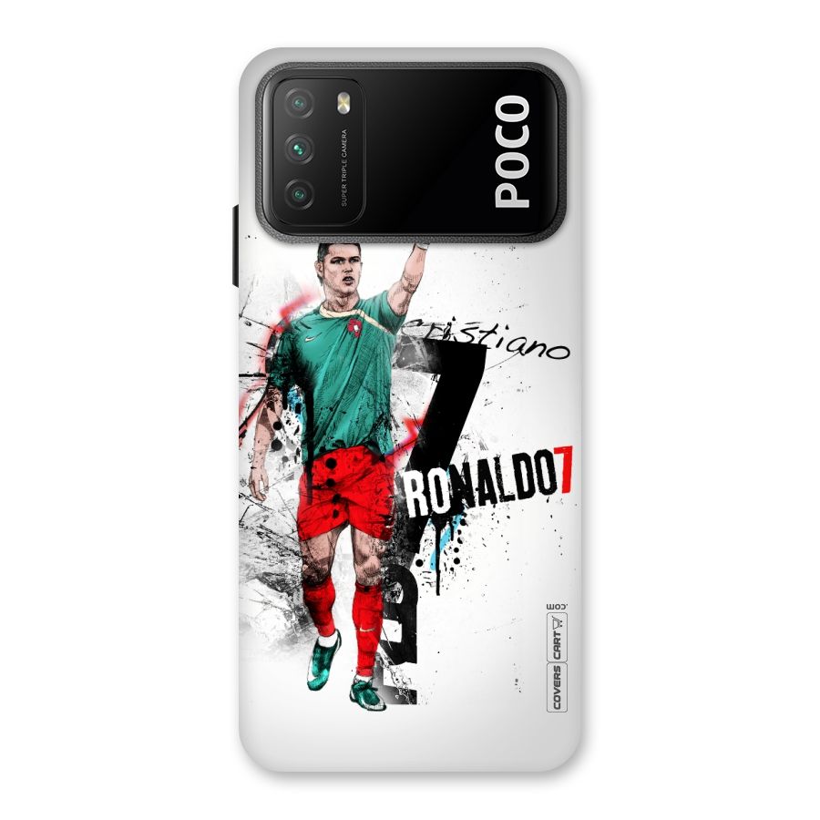 Ronaldo In Portugal Jersey Back Case for Poco M3