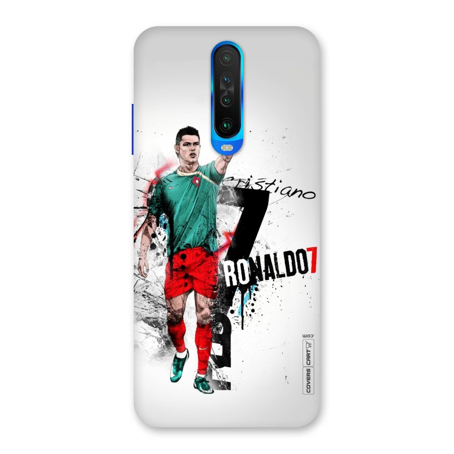 Ronaldo In Portugal Jersey Back Case for Poco X2