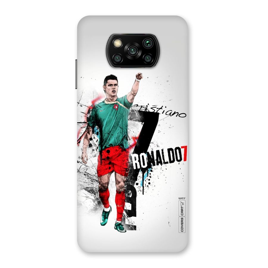 Ronaldo In Portugal Jersey Back Case for Poco X3