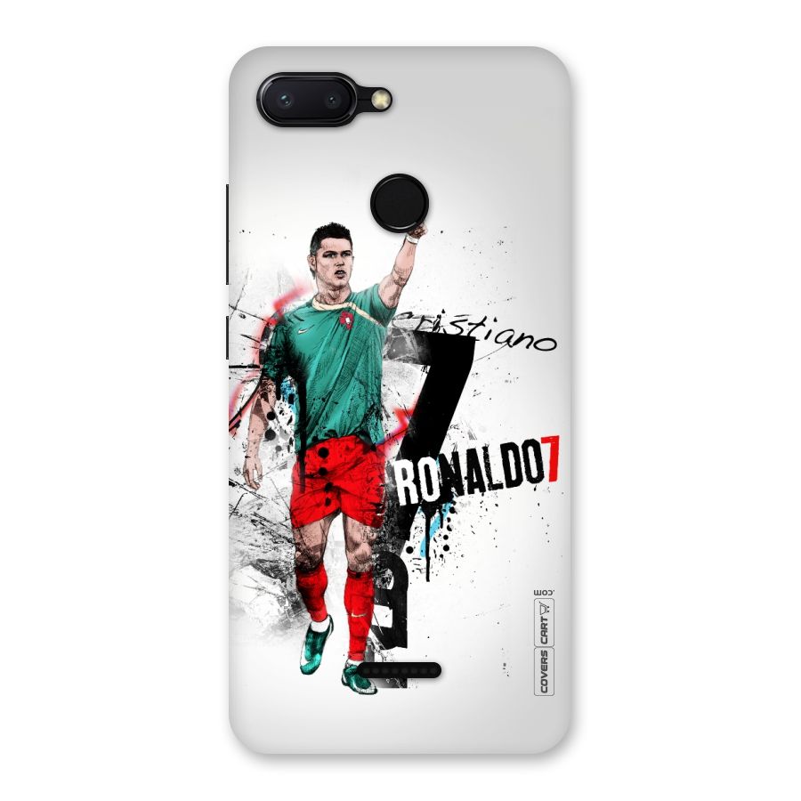 Ronaldo In Portugal Jersey Back Case for Redmi 6