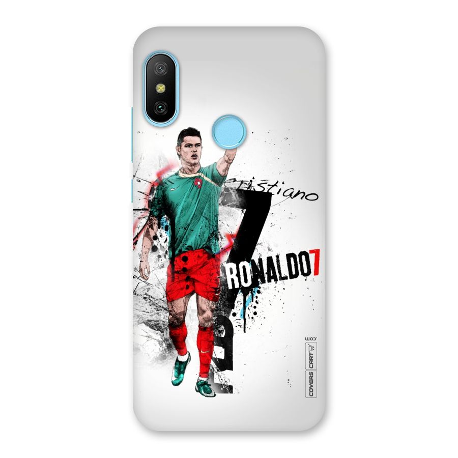 Ronaldo In Portugal Jersey Back Case for Redmi 6 Pro