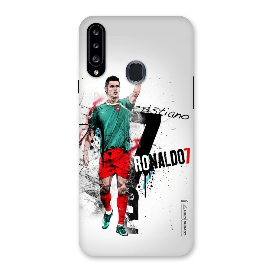 Ronaldo In Portugal Jersey Back Case for Samsung Galaxy A20s