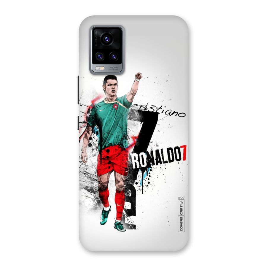 Ronaldo In Portugal Jersey Back Case for Vivo V20