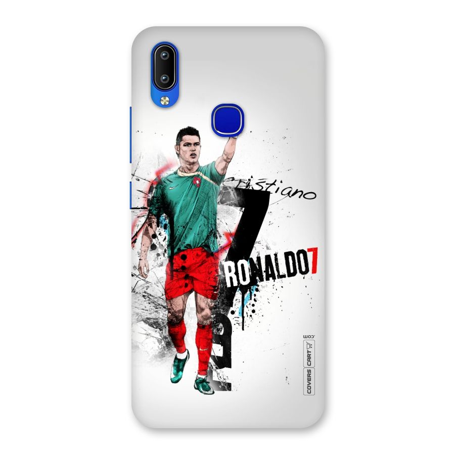 Ronaldo In Portugal Jersey Back Case for Vivo Y91