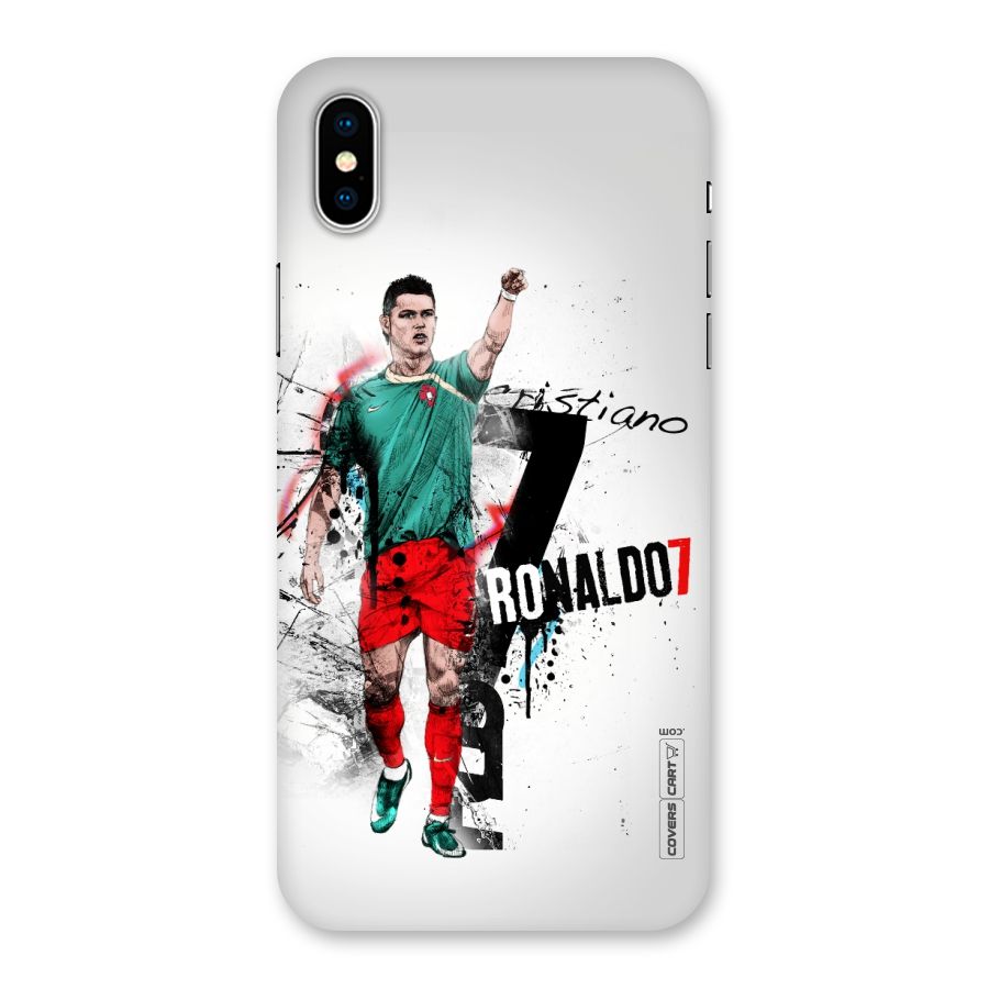Ronaldo In Portugal Jersey Back Case for iPhone XS