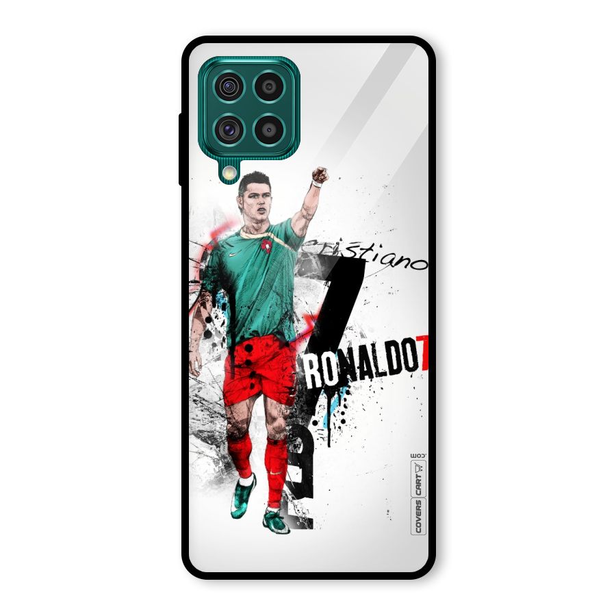 Ronaldo In Portugal Jersey Glass Back Case for Galaxy F62