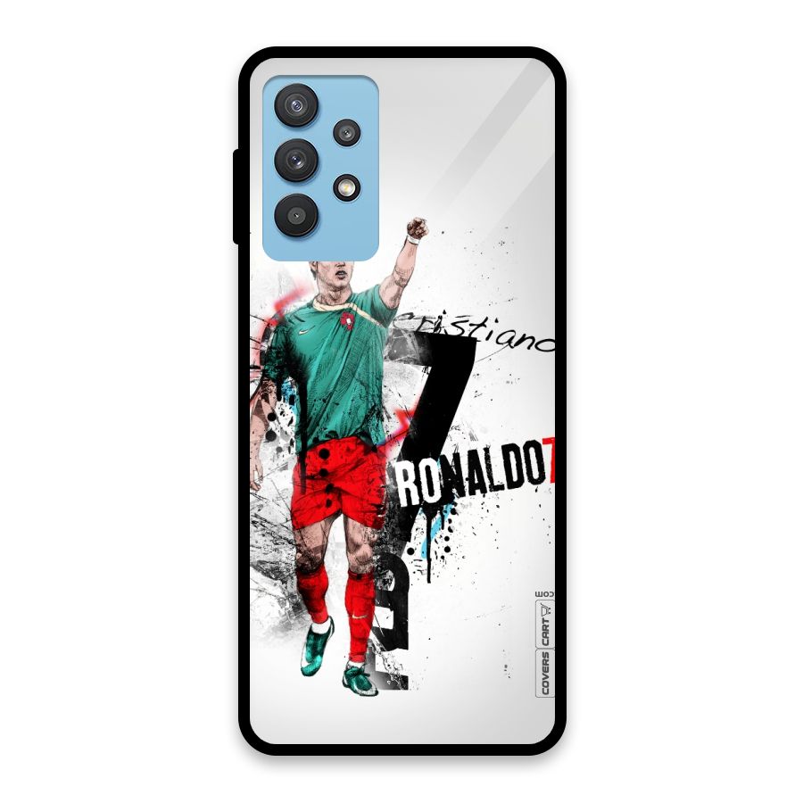Ronaldo In Portugal Jersey Glass Back Case for Galaxy M32 5G