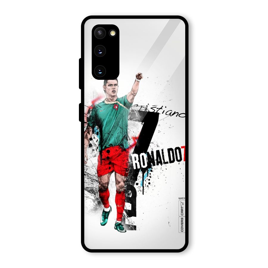 Ronaldo In Portugal Jersey Glass Back Case for Galaxy S20 FE 5G