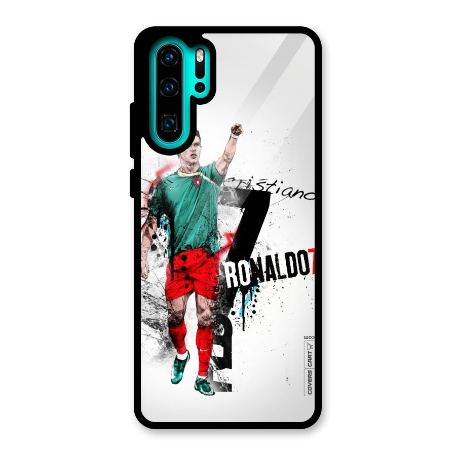 Ronaldo In Portugal Jersey Glass Back Case for Huawei P30 Pro
