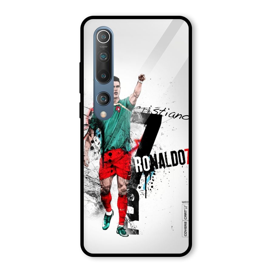 Ronaldo In Portugal Jersey Glass Back Case for Mi 10