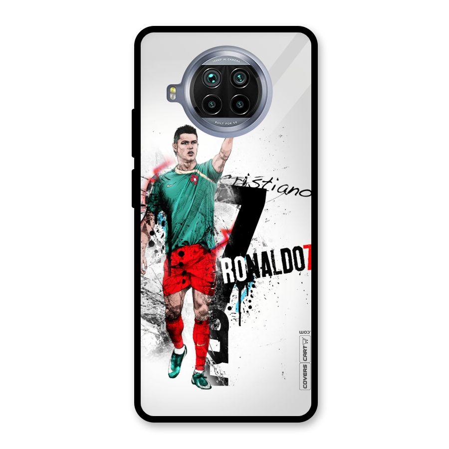 Ronaldo In Portugal Jersey Glass Back Case for Mi 10i