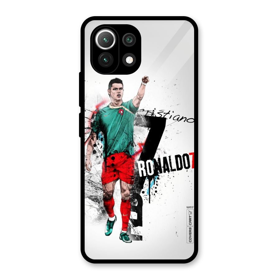Ronaldo In Portugal Jersey Glass Back Case for Mi 11 Lite NE 5G