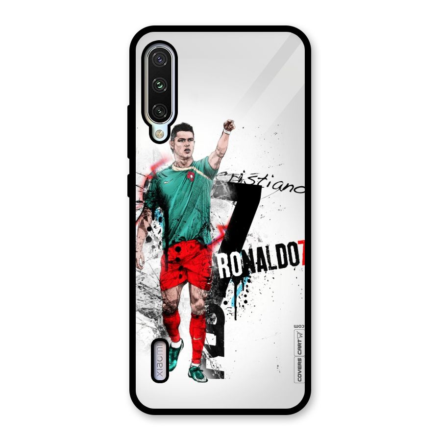 Ronaldo In Portugal Jersey Glass Back Case for Mi A3