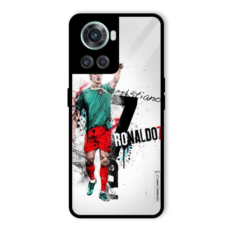 Ronaldo In Portugal Jersey Glass Back Case for OnePlus 10R