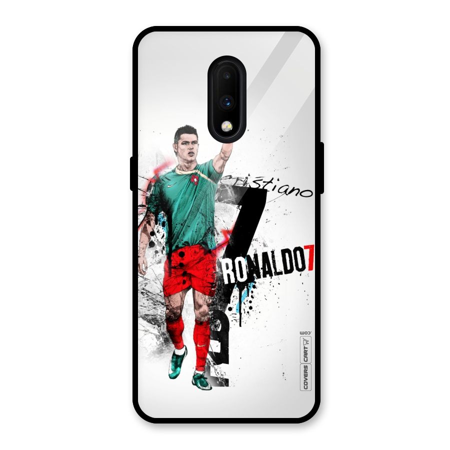 Ronaldo In Portugal Jersey Glass Back Case for OnePlus 7