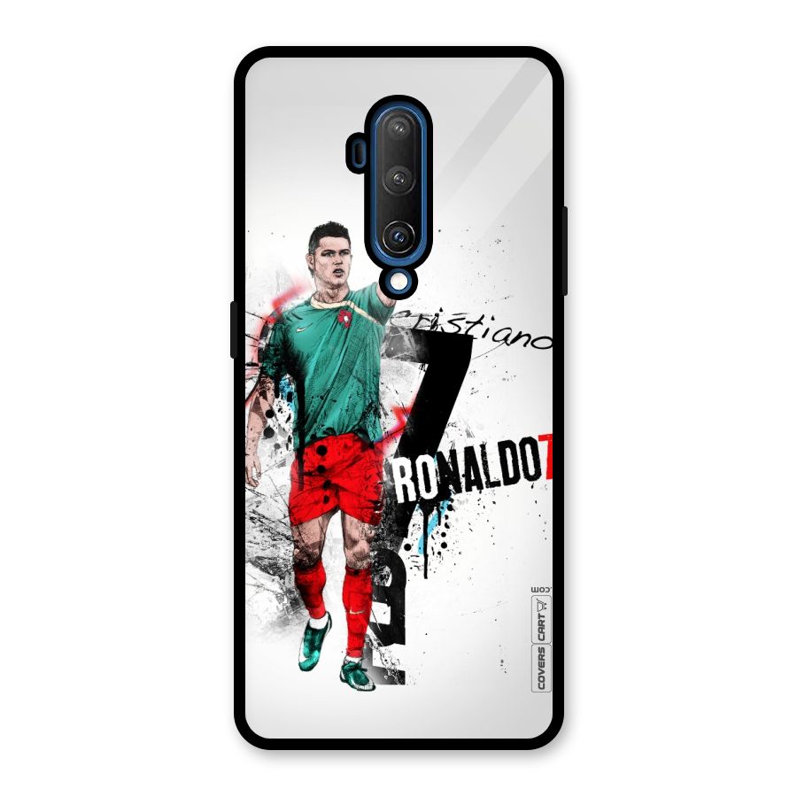 Ronaldo In Portugal Jersey Glass Back Case for OnePlus 7T Pro