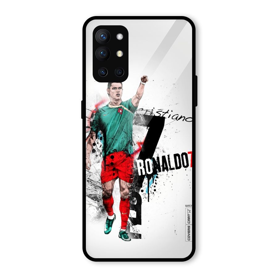 Ronaldo In Portugal Jersey Glass Back Case for OnePlus 9R