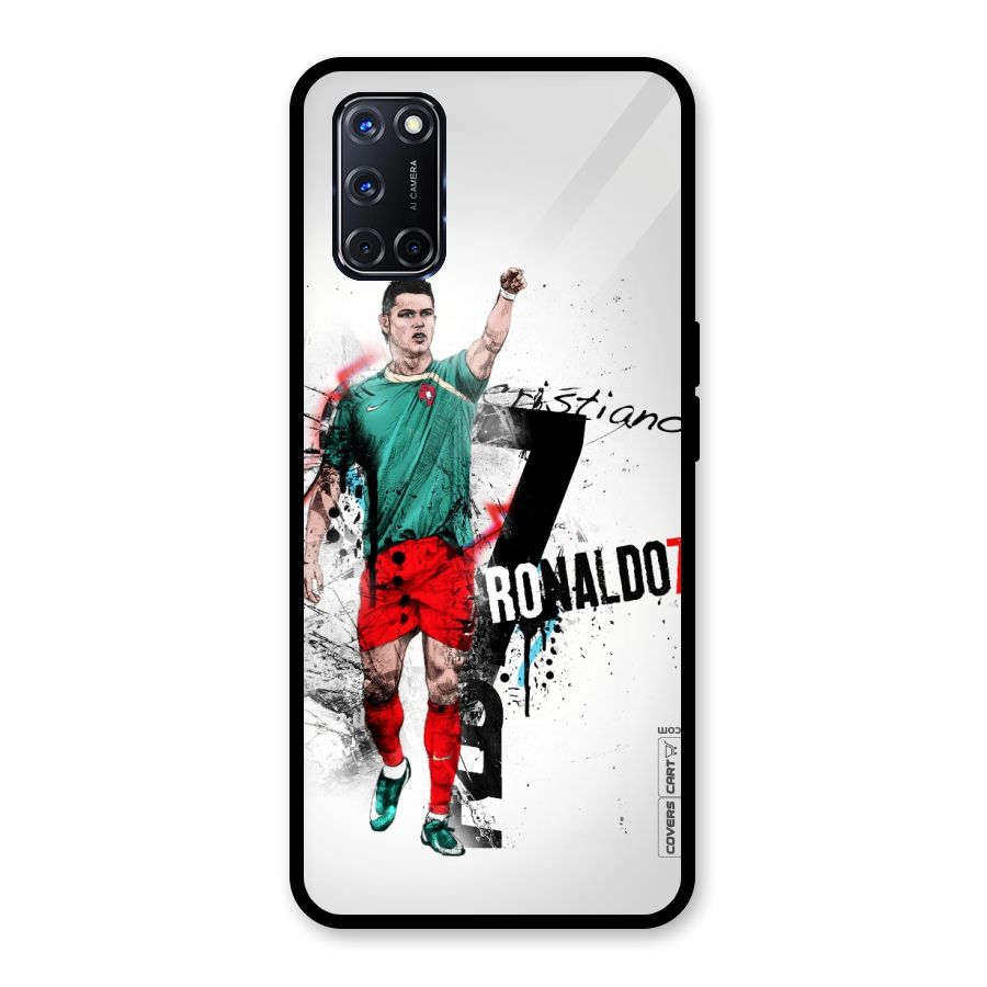 Ronaldo In Portugal Jersey Glass Back Case for Oppo A52