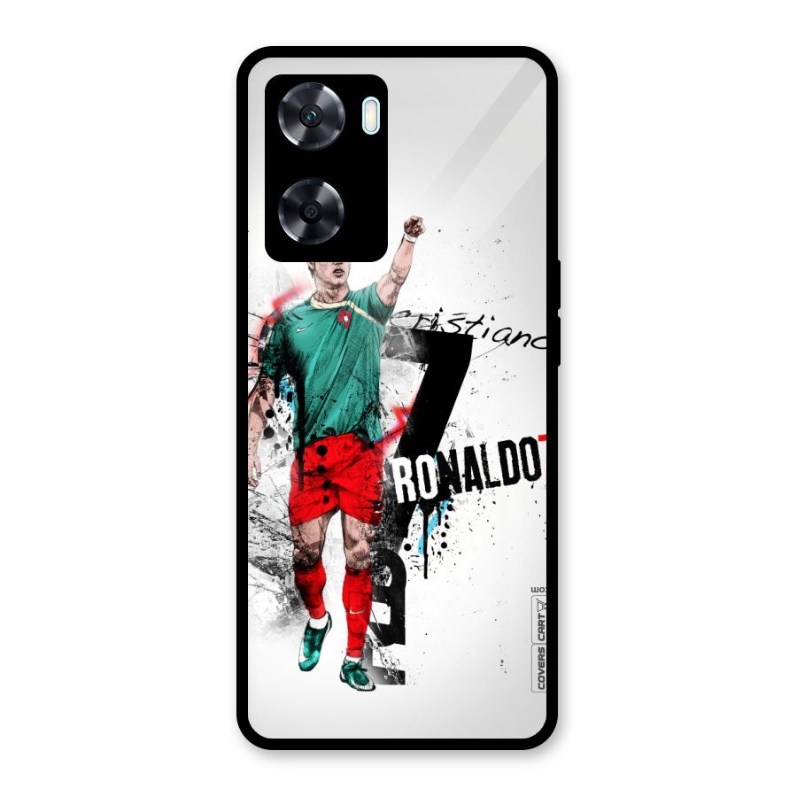 Ronaldo In Portugal Jersey Glass Back Case for Oppo A77