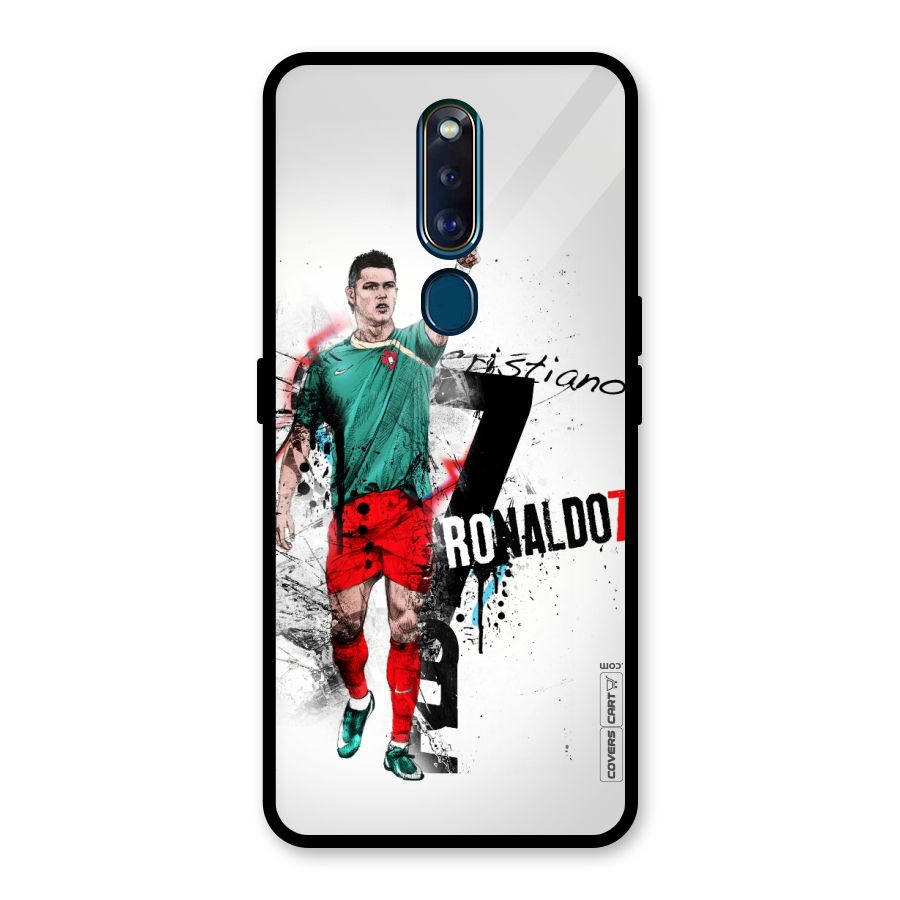 Ronaldo In Portugal Jersey Glass Back Case for Oppo F11 Pro