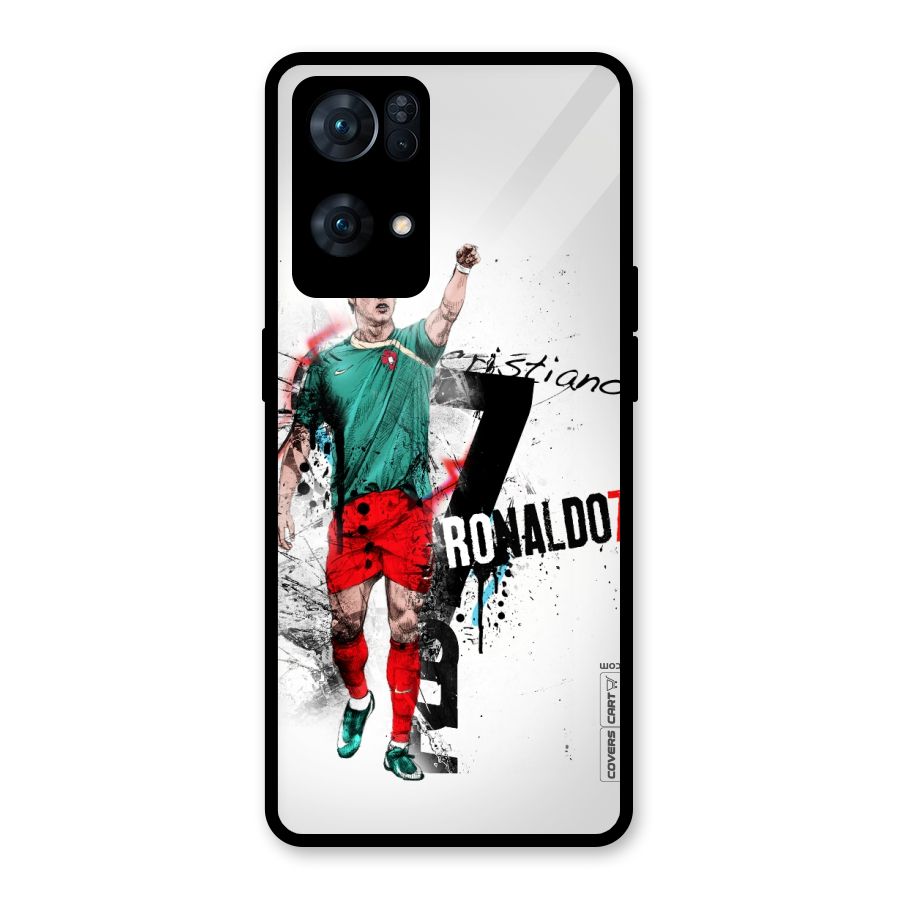 Ronaldo In Portugal Jersey Glass Back Case for Oppo Reno7 Pro 5G