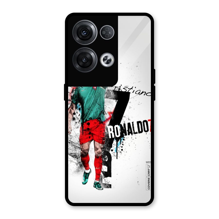 Ronaldo In Portugal Jersey Glass Back Case for Oppo Reno8 Pro 5G